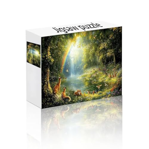 Puzzle Erwachsene 1500 Teile Wald, Regenbogen Puzzle Lernspiel Herausforderung Schwierigkeit, Vielfältig Bunt Puzzlespiele, Freizeitaktivität Lustige Geschenke Wohndeko für Erwachsene ab 14 Jahren O-8 Puzzle Erwachsene 1500 Teile Wald, Regenbogen Puzzle Lernspiel Herausforderung Schwierigkeit, Vielfältig Bunt Puzzlespiele, Freizeitaktivität Lustige Geschenke Wohndeko für Erwachsene ab 14 Jahren O-8 von Linncen
