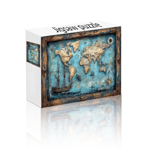 Puzzle Erwachsene 1500 Teile Weltkarte, Boot Puzzle Lernspiel Herausforderung Schwierigkeit, Vielfältig Bunt Puzzlespiele, Freizeitaktivität Lustige Geschenke Wohndeko für Erwachsene ab 14 Jahren O-2 Puzzle Erwachsene 1500 Teile Weltkarte, Boot Puzzle Lernspiel Herausforderung Schwierigkeit, Vielfältig Bunt Puzzlespiele, Freizeitaktivität Lustige Geschenke Wohndeko für Erwachsene ab 14 Jahren O-2 von Linncen