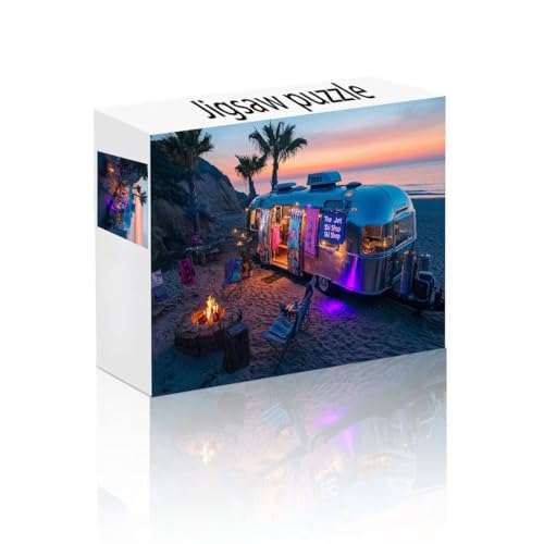 Puzzle Erwachsene 1500 Teile Wohnmobil, Landschaft Puzzle Lernspiel Herausforderung Schwierigkeit, Vielfältig Puzzlespiele, Freizeitaktivität Lustige Geschenke Wohndeko für Erwachsene ab 14 Jahren X-0 von Linncen
