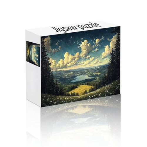 Puzzle Erwachsene 1500 Teile Wolke, Landschaft Puzzle Lernspiel Herausforderung Schwierigkeit, Vielfältig Puzzlespiele, Freizeitaktivität Lustige Geschenke Wohndeko für Erwachsene ab 14 Jahren S-1 von Linncen