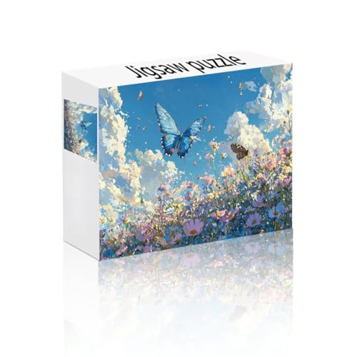 Puzzle Erwachsene 1500 Teile Wolke, Schmetterling Puzzle Lernspiel Herausforderung Schwierigkeit, Vielfältig Puzzlespiele, Freizeitaktivität Lustige Geschenke Wohndeko für Erwachsene ab 14 Jahren W-8 von Linncen