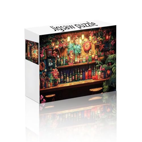 Puzzle Erwachsene 1500 Teile Zimmer, Bar Puzzle Lernspiel Herausforderung Schwierigkeit, Vielfältig und Bunt Puzzlespiele, Freizeitaktivität Lustige Geschenke Wohndeko für Erwachsene ab 14 Jahren O-9 von Linncen