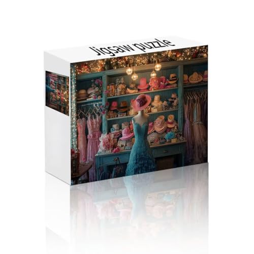 Puzzle Erwachsene 2000 Teile Bekleidungsgeschäft, Zimmer Puzzle Lernspiel Herausforderung Schwierigkeit, Vielfältig Puzzlespiele, Freizeitaktivität Lustige Geschenke für Erwachsene ab 14 Jahren E-5 von Linncen