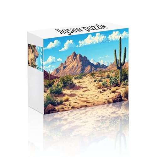 Puzzle Erwachsene 2000 Teile Berg, Kaktus Puzzle Lernspiel Herausforderung Schwierigkeit, Vielfältig und Bunt Puzzlespiele, Freizeitaktivität Lustige Geschenke Wohndeko für Erwachsene ab 14 Jahren Q-9 von Linncen