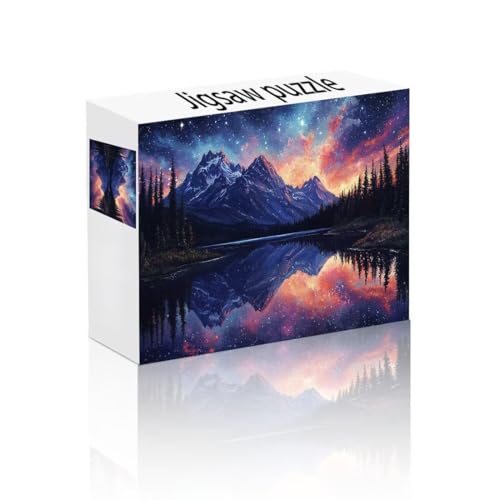 Puzzle Erwachsene 2000 Teile Berg, Sternenhimmel Puzzle Lernspiel Herausforderung Schwierigkeit, Vielfältig Puzzlespiele, Freizeitaktivität Lustige Geschenke Wohndeko für Erwachsene ab 14 Jahren C-4 von Linncen