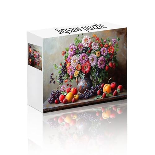 Puzzle Erwachsene 2000 Teile Blume, Obst Puzzle Lernspiel Herausforderung Schwierigkeit, Vielfältig und Bunt Puzzlespiele, Freizeitaktivität Lustige Geschenke Wohndeko für Erwachsene ab 14 Jahren U-6 von Linncen