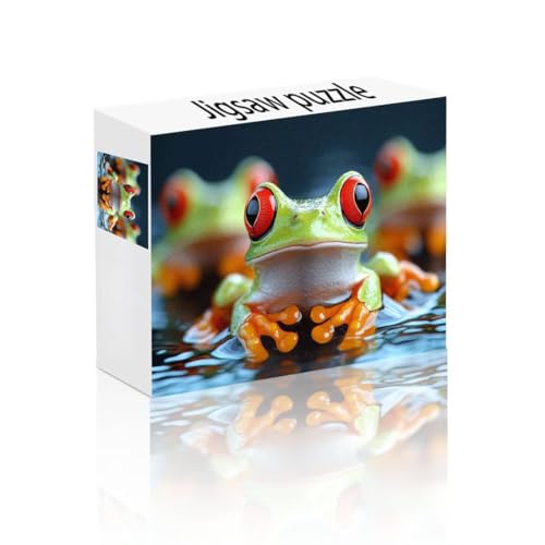 Puzzle Erwachsene 2000 Teile Frosch, Interessant Puzzle Lernspiel Herausforderung Schwierigkeit, Vielfältig Puzzlespiele, Freizeitaktivität Lustige Geschenke Wohndeko für Erwachsene ab 14 Jahren P-8 von Linncen