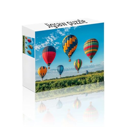 Puzzle Erwachsene 2000 Teile Heißluftballon, Landschaft Puzzle Lernspiel Herausforderung Schwierigkeit, Vielfältig Puzzlespiele, Freizeitaktivität Lustige Geschenke für Erwachsene ab 14 Jahren O-2 von Linncen