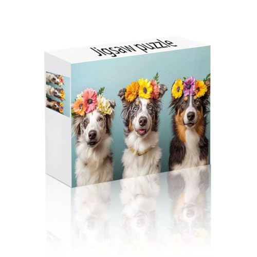 Puzzle Erwachsene 2000 Teile Hund, Interessant Puzzle Lernspiel Herausforderung Schwierigkeit, Vielfältig Puzzlespiele, Freizeitaktivität Lustige Geschenke Wohndeko für Erwachsene ab 14 Jahren O-8 von Linncen