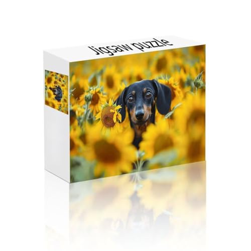 Puzzle Erwachsene 2000 Teile Hund, Sonnenblume Puzzle Lernspiel Herausforderung Schwierigkeit, Vielfältig Puzzlespiele, Freizeitaktivität Lustige Geschenke Wohndeko für Erwachsene ab 14 Jahren K-9 Puzzle Erwachsene 2000 Teile Hund, Sonnenblume Puzzle Lernspiel Herausforderung Schwierigkeit, Vielfältig Puzzlespiele, Freizeitaktivität Lustige Geschenke Wohndeko für Erwachsene ab 14 Jahren K-9 von Linncen