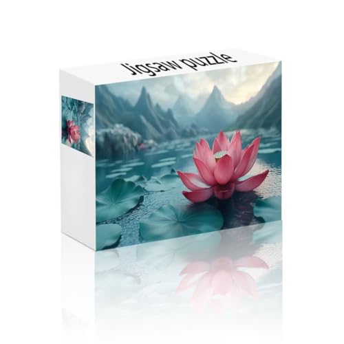 Puzzle Erwachsene 2000 Teile Lotus, Berg Puzzle Lernspiel Herausforderung Schwierigkeit, Vielfältig und Bunt Puzzlespiele, Freizeitaktivität Lustige Geschenke Wohndeko für Erwachsene ab 14 Jahren S-8 von Linncen
