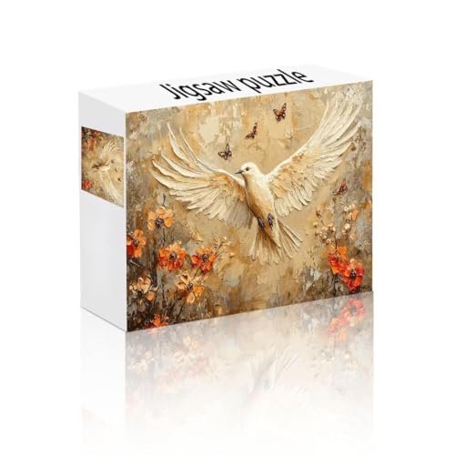 Puzzle Erwachsene 2000 Teile Schmetterling, Friedenstaube Puzzle Lernspiel Herausforderung Schwierigkeit, Vielfältig Puzzlespiele, Freizeitaktivität Lustige Geschenke für Erwachsene ab 14 Jahren X-4 von Linncen