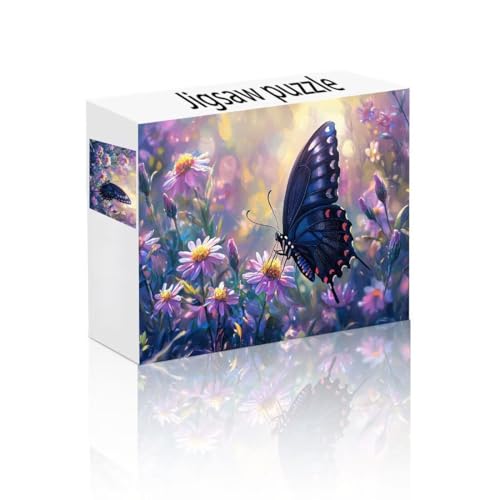 Puzzle Erwachsene 2000 Teile Schmetterling, Gänseblümchen Puzzle Lernspiel Herausforderung Schwierigkeit, Vielfältig Puzzlespiele, Freizeitaktivität Lustige Geschenke für Erwachsene ab 14 Jahren Z-0 von Linncen