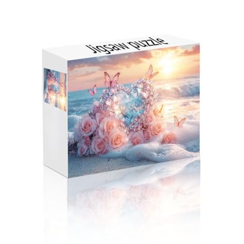 Puzzle Erwachsene 2000 Teile Schmetterling, Sonnenuntergang Puzzle Lernspiel Herausforderung Schwierigkeit, Vielfältig Puzzlespiele, Freizeitaktivität Lustige Geschenke für Erwachsene ab 14 Jahren R-5 von Linncen