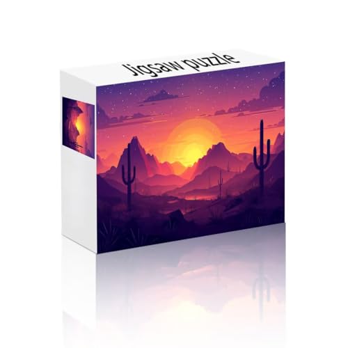 Puzzle Erwachsene 2000 Teile Sonnenuntergang, Landschaft Puzzle Lernspiel Herausforderung Schwierigkeit, Vielfältig Puzzlespiele, Freizeitaktivität Lustige Geschenke für Erwachsene ab 14 Jahren U-7 von Linncen