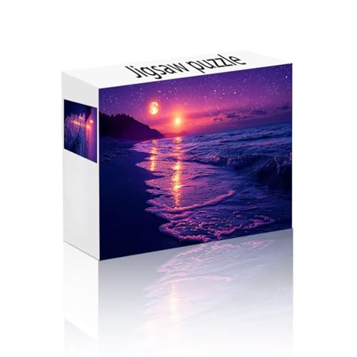 Puzzle Erwachsene 2000 Teile Sonnenuntergang, Strand Puzzle Lernspiel Herausforderung Schwierigkeit, Vielfältig Bunt Puzzlespiele, Freizeitaktivität Lustige Geschenke für Erwachsene ab 14 Jahren D-2 von Linncen
