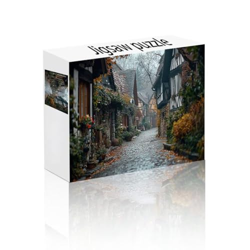 Puzzle Erwachsene 2000 Teile Straße, Haus Puzzle Lernspiel Herausforderung Schwierigkeit, Vielfältig und Bunt Puzzlespiele, Freizeitaktivität Lustige Geschenke Wohndeko für Erwachsene ab 14 Jahren S-7 von Linncen