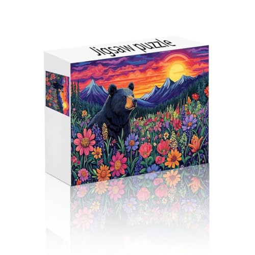 Puzzle Erwachsene 2000 Teile Tragen, Sonnenuntergang Puzzle Lernspiel Herausforderung Schwierigkeit, Vielfältig Bunt Puzzlespiele, Freizeitaktivität Lustige Geschenke für Erwachsene ab 14 Jahren N-0 von Linncen