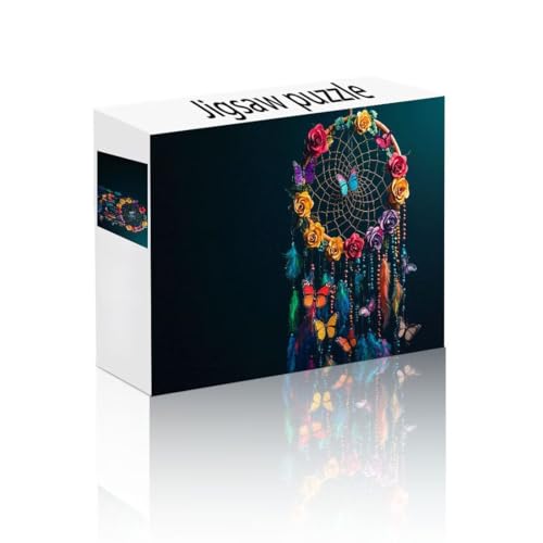 Puzzle Erwachsene 2000 Teile Traumfänger, Schmetterling Puzzle Lernspiel Herausforderung Schwierigkeit, Vielfältig Puzzlespiele, Freizeitaktivität Lustige Geschenke für Erwachsene ab 14 Jahren E-2 von Linncen