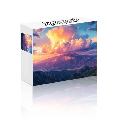 Puzzle Erwachsene 2000 Teile Wolke, Berg Puzzle Lernspiel Herausforderung Schwierigkeit, Vielfältig und Bunt Puzzlespiele, Freizeitaktivität Lustige Geschenke Wohndeko für Erwachsene ab 14 Jahren H-8 von Linncen
