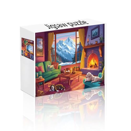 Puzzle Erwachsene 2000 Teile Zimmer, Berg Puzzle Lernspiel Herausforderung Schwierigkeit, Vielfältig und Bunt Puzzlespiele, Freizeitaktivität Lustige Geschenke Wohndeko für Erwachsene ab 14 Jahren X-4 von Linncen