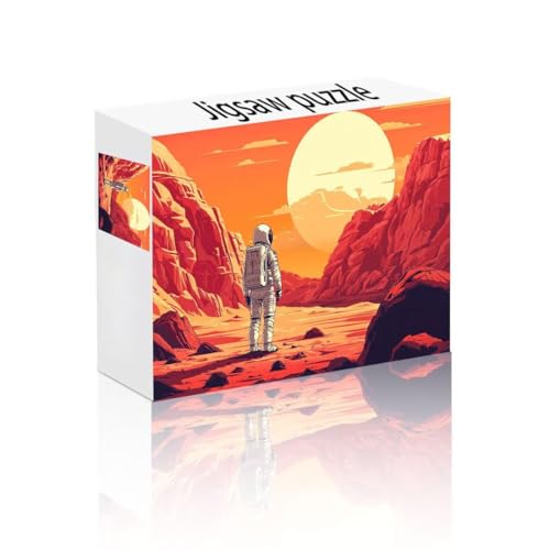 Puzzle Erwachsene 24 Teile Berg, Astronaut Puzzle Lernspiel Herausforderung Schwierigkeit, Vielfältig Bunt Puzzlespiele, Freizeitaktivität Lustige Geschenke Wohndeko für Erwachsene ab 14 Jahren S-8 von Linncen