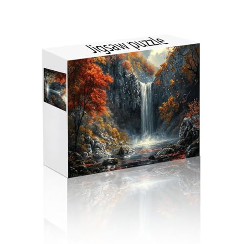 Puzzle Erwachsene 24 Teile Berg, Fallen Puzzle Lernspiel Herausforderung Schwierigkeit, Vielfältig und Bunt Puzzlespiele, Freizeitaktivität Lustige Geschenke Wohndeko für Erwachsene ab 14 Jahren T-6 von Linncen