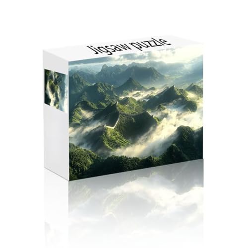 Puzzle Erwachsene 24 Teile Berg, Nebel Puzzle Lernspiel Herausforderung Schwierigkeit, Vielfältig und Bunt Puzzlespiele, Freizeitaktivität Lustige Geschenke Wohndeko für Erwachsene ab 14 Jahren F-8 von Linncen