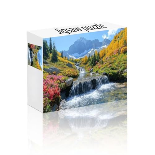 Puzzle Erwachsene 24 Teile Berg, Wiese Puzzle Lernspiel Herausforderung Schwierigkeit, Vielfältig und Bunt Puzzlespiele, Freizeitaktivität Lustige Geschenke Wohndeko für Erwachsene ab 14 Jahren E-7 von Linncen