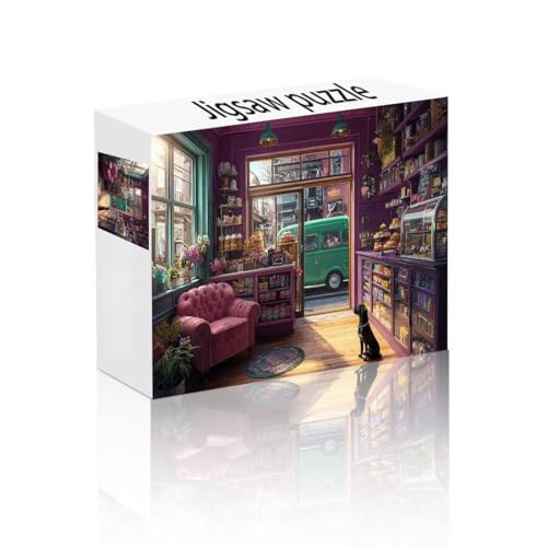 Puzzle Erwachsene 24 Teile Hund, Zimmer Puzzle Lernspiel Herausforderung Schwierigkeit, Vielfältig und Bunt Puzzlespiele, Freizeitaktivität Lustige Geschenke Wohndeko für Erwachsene ab 14 Jahren U-2 von Linncen