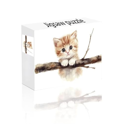 Puzzle Erwachsene 24 Teile Katze, Interessant Puzzle Lernspiel Herausforderung Schwierigkeit, Vielfältig Bunt Puzzlespiele, Freizeitaktivität Lustige Geschenke Wohndeko für Erwachsene ab 14 Jahren X-2 von Linncen