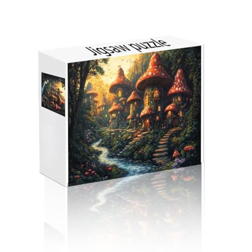 Puzzle Erwachsene 24 Teile Pilz, Baum Puzzle Lernspiel Herausforderung Schwierigkeit, Vielfältig und Bunt Puzzlespiele, Freizeitaktivität Lustige Geschenke Wohndeko für Erwachsene ab 14 Jahren V-1 von Linncen