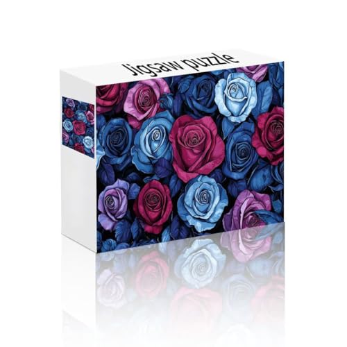Puzzle Erwachsene 24 Teile Rose, Anlage Puzzle Lernspiel Herausforderung Schwierigkeit, Vielfältig und Bunt Puzzlespiele, Freizeitaktivität Lustige Geschenke Wohndeko für Erwachsene ab 14 Jahren F-4 von Linncen