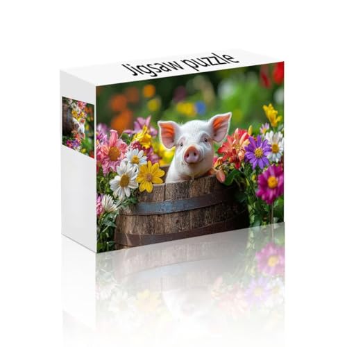 Puzzle Erwachsene 24 Teile Schwein, Blume Puzzle Lernspiel Herausforderung Schwierigkeit, Vielfältig und Bunt Puzzlespiele, Freizeitaktivität Lustige Geschenke Wohndeko für Erwachsene ab 14 Jahren U-1 Puzzle Erwachsene 24 Teile Schwein, Blume Puzzle Lernspiel Herausforderung Schwierigkeit, Vielfältig und Bunt Puzzlespiele, Freizeitaktivität Lustige Geschenke Wohndeko für Erwachsene ab 14 Jahren U-1 von Linncen