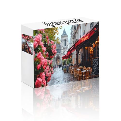 Puzzle Erwachsene 24 Teile Stadt, Blume Puzzle Lernspiel Herausforderung Schwierigkeit, Vielfältig und Bunt Puzzlespiele, Freizeitaktivität Lustige Geschenke Wohndeko für Erwachsene ab 14 Jahren Z-0 von Linncen