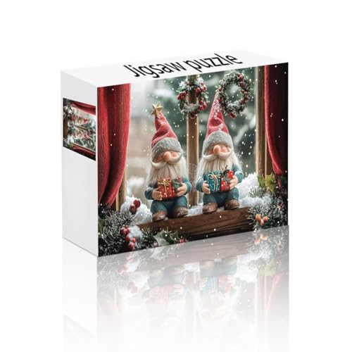 Puzzle Erwachsene 24 Teile Weihnachten, Zwerg Puzzle Lernspiel Herausforderung Schwierigkeit, Vielfältig Bunt Puzzlespiele, Freizeitaktivität Lustige Geschenke Wohndeko für Erwachsene ab 14 Jahren N-2 von Linncen