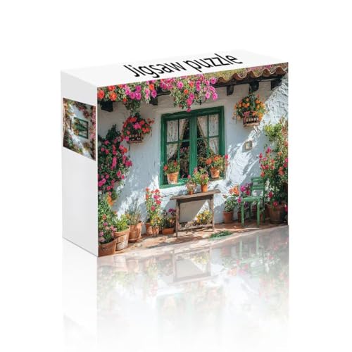 Puzzle Erwachsene 300 Teile Blume, Fenster Puzzle Lernspiel Herausforderung Schwierigkeit, Vielfältig Bunt Puzzlespiele, Freizeitaktivität Lustige Geschenke Wohndeko für Erwachsene ab 14 Jahren N-2 von Linncen