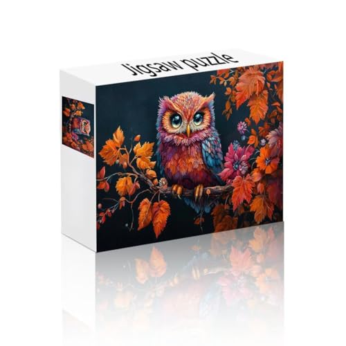 Puzzle Erwachsene 300 Teile Eule, Baum Puzzle Lernspiel Herausforderung Schwierigkeit, Vielfältig und Bunt Puzzlespiele, Freizeitaktivität Lustige Geschenke Wohndeko für Erwachsene ab 14 Jahren F-4 von Linncen