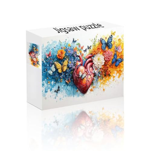 Puzzle Erwachsene 300 Teile Herz, Schmetterling Puzzle Lernspiel Herausforderung Schwierigkeit, Vielfältig Puzzlespiele, Freizeitaktivität Lustige Geschenke Wohndeko für Erwachsene ab 14 Jahren M-8 Puzzle Erwachsene 300 Teile Herz, Schmetterling Puzzle Lernspiel Herausforderung Schwierigkeit, Vielfältig Puzzlespiele, Freizeitaktivität Lustige Geschenke Wohndeko für Erwachsene ab 14 Jahren M-8 von Linncen