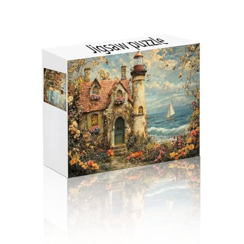 Puzzle Erwachsene 300 Teile Leuchtturm, Retro Puzzle Lernspiel Herausforderung Schwierigkeit, Vielfältig Bunt Puzzlespiele, Freizeitaktivität Lustige Geschenke Wohndeko für Erwachsene ab 14 Jahren R-5 Puzzle Erwachsene 300 Teile Leuchtturm, Retro Puzzle Lernspiel Herausforderung Schwierigkeit, Vielfältig Bunt Puzzlespiele, Freizeitaktivität Lustige Geschenke Wohndeko für Erwachsene ab 14 Jahren R-5 von Linncen