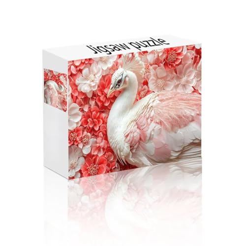 Puzzle Erwachsene 300 Teile Pfau, Blume Puzzle Lernspiel Herausforderung Schwierigkeit, Vielfältig und Bunt Puzzlespiele, Freizeitaktivität Lustige Geschenke Wohndeko für Erwachsene ab 14 Jahren E-9 von Linncen
