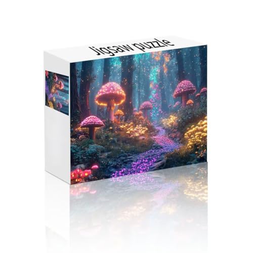 Puzzle Erwachsene 300 Teile Pilz, Anlage Puzzle Lernspiel Herausforderung Schwierigkeit, Vielfältig und Bunt Puzzlespiele, Freizeitaktivität Lustige Geschenke Wohndeko für Erwachsene ab 14 Jahren C-2 von Linncen