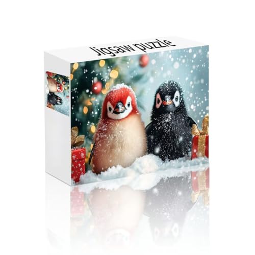 Puzzle Erwachsene 300 Teile Pinguin, Schnee Puzzle Lernspiel Herausforderung Schwierigkeit, Vielfältig Bunt Puzzlespiele, Freizeitaktivität Lustige Geschenke Wohndeko für Erwachsene ab 14 Jahren P-2 von Linncen
