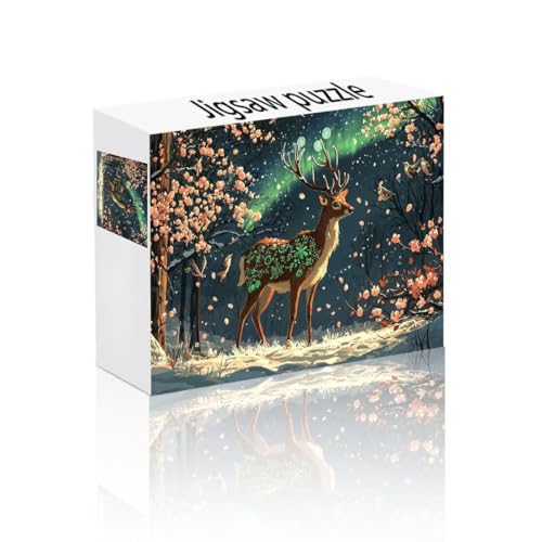 Puzzle Erwachsene 300 Teile Polarlicht, REH Puzzle Lernspiel Herausforderung Schwierigkeit, Vielfältig Bunt Puzzlespiele, Freizeitaktivität Lustige Geschenke Wohndeko für Erwachsene ab 14 Jahren P-3 von Linncen