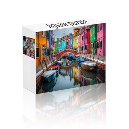 Puzzle Erwachsene 300 Teile Stadt, Boot Puzzle Lernspiel Herausforderung Schwierigkeit, Vielfältig und Bunt Puzzlespiele, Freizeitaktivität Lustige Geschenke Wohndeko für Erwachsene ab 14 Jahren Z-7 von Linncen