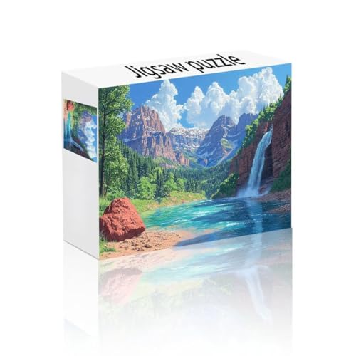 Puzzle Erwachsene 500 Teile Berg, Fallen Puzzle Lernspiel Herausforderung Schwierigkeit, Vielfältig und Bunt Puzzlespiele, Freizeitaktivität Lustige Geschenke Wohndeko für Erwachsene ab 14 Jahren N-1 von Linncen