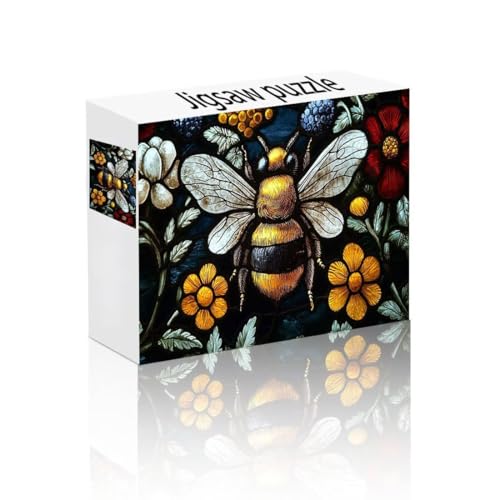 Puzzle Erwachsene 500 Teile Biene, Blume Puzzle Lernspiel Herausforderung Schwierigkeit, Vielfältig und Bunt Puzzlespiele, Freizeitaktivität Lustige Geschenke Wohndeko für Erwachsene ab 14 Jahren M-7 Puzzle Erwachsene 500 Teile Biene, Blume Puzzle Lernspiel Herausforderung Schwierigkeit, Vielfältig und Bunt Puzzlespiele, Freizeitaktivität Lustige Geschenke Wohndeko für Erwachsene ab 14 Jahren M-7 von Linncen