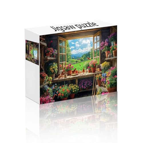 Puzzle Erwachsene 500 Teile Blume, Fenster Puzzle Lernspiel Herausforderung Schwierigkeit, Vielfältig Bunt Puzzlespiele, Freizeitaktivität Lustige Geschenke Wohndeko für Erwachsene ab 14 Jahren W-1 Puzzle Erwachsene 500 Teile Blume, Fenster Puzzle Lernspiel Herausforderung Schwierigkeit, Vielfältig Bunt Puzzlespiele, Freizeitaktivität Lustige Geschenke Wohndeko für Erwachsene ab 14 Jahren W-1 von Linncen