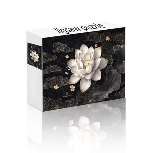 Puzzle Erwachsene 500 Teile Lotus, Cool Puzzle Lernspiel Herausforderung Schwierigkeit, Vielfältig und Bunt Puzzlespiele, Freizeitaktivität Lustige Geschenke Wohndeko für Erwachsene ab 14 Jahren R-9 von Linncen