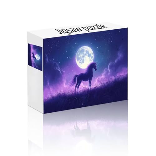 Puzzle Erwachsene 500 Teile Mond, Einhorn Kinderpuzzle Lernspiel Herausforderung Schwierigkeit, Vielfältig und Bunt Puzzlespiele, Lustige Geschenke Wohndeko für Erwachsene und Kinder ab 14 Jahren S-7 Puzzle Erwachsene 500 Teile Mond, Einhorn Kinderpuzzle Lernspiel Herausforderung Schwierigkeit, Vielfältig und Bunt Puzzlespiele, Lustige Geschenke Wohndeko für Erwachsene und Kinder ab 14 Jahren S-7 von Linncen